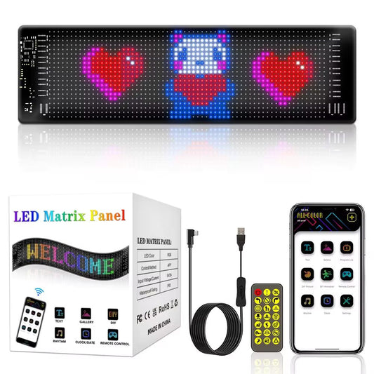 PANTALLA FLEXIBLE LED PARA AUTO (7X 17 CM)